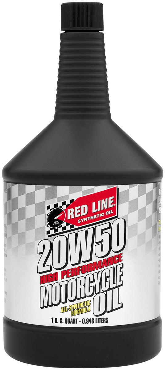 Red Line 42504 Motorcycle Oil - 20W50 - 1qt.