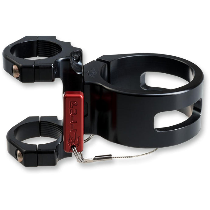 Joker Machine 60-402-1 Fire Extinguisher Mount - 3-1/8in. Diameter - Black