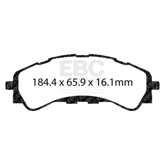 Ebc DP43107R EBC Yellowstuff Brake Pad Sets
