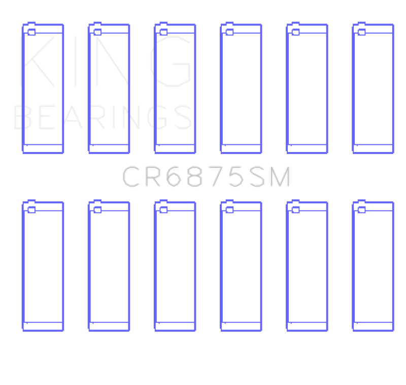 Load image into Gallery viewer, King Engine Bearings CR6875SM0.25 KING Connecting Rod Bearings
