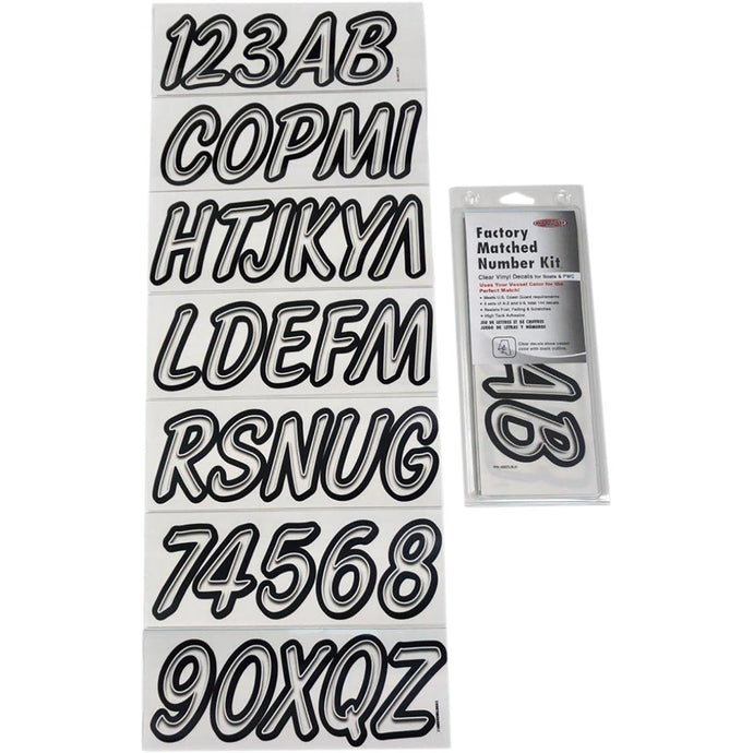 Hardline 400CLBLK Series 400 Registration Kit - Clear - Clear/Black