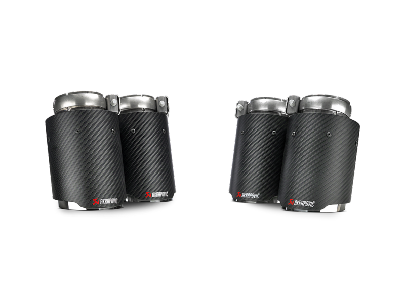Load image into Gallery viewer, Akrapovic TP-CT/26 AKR Tail Pipe Set - Carbon
