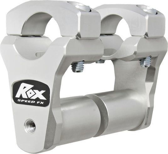 Rox Speed Fx 1R-P2PPS10A 2in. Pivoting Risers for 1 1/8in. Handlebars - Silver