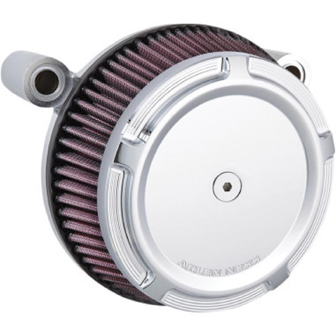 Arlen Ness 50-847 Big Sucker Stage I Air Filter Kit with Cover - Beveled - Chrome