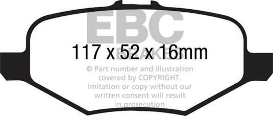 Ebc DP41887R EBC Yellowstuff Brake Pad Sets