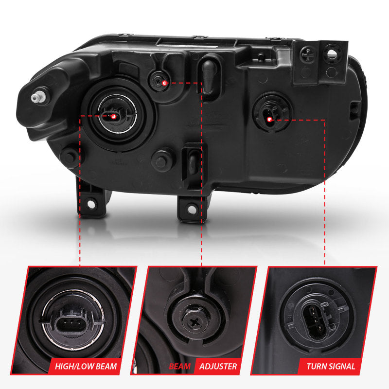 Load image into Gallery viewer, Anzo 121526 ANZ Crystal Headlights
