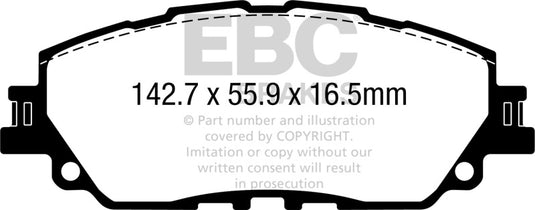 Ebc UD2076 EBC Ultimax2 Brake Pad Sets