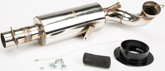 Straightline Performance 132-156 Lightweight Silencer - Polished Stainless