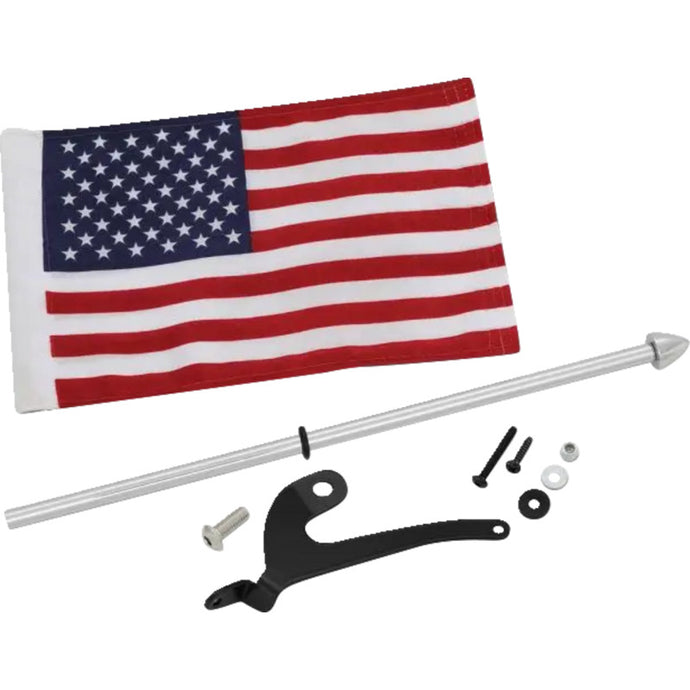 Show Chrome 41-210L Flag Pole - Left - Chrome