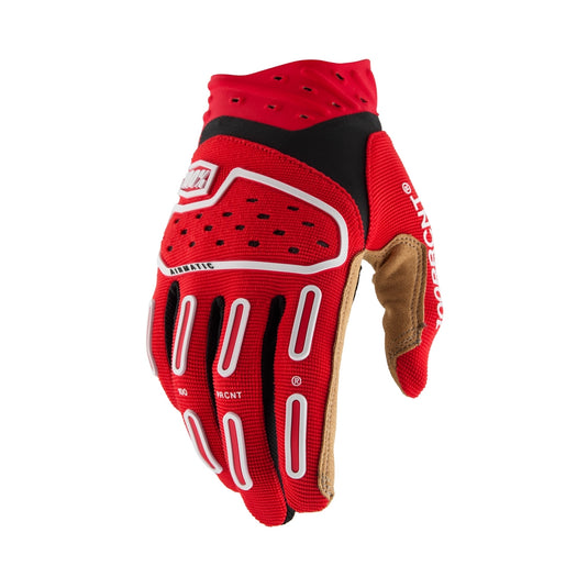 100% Airmatic 2 Gloves (Medium, Red/Black)