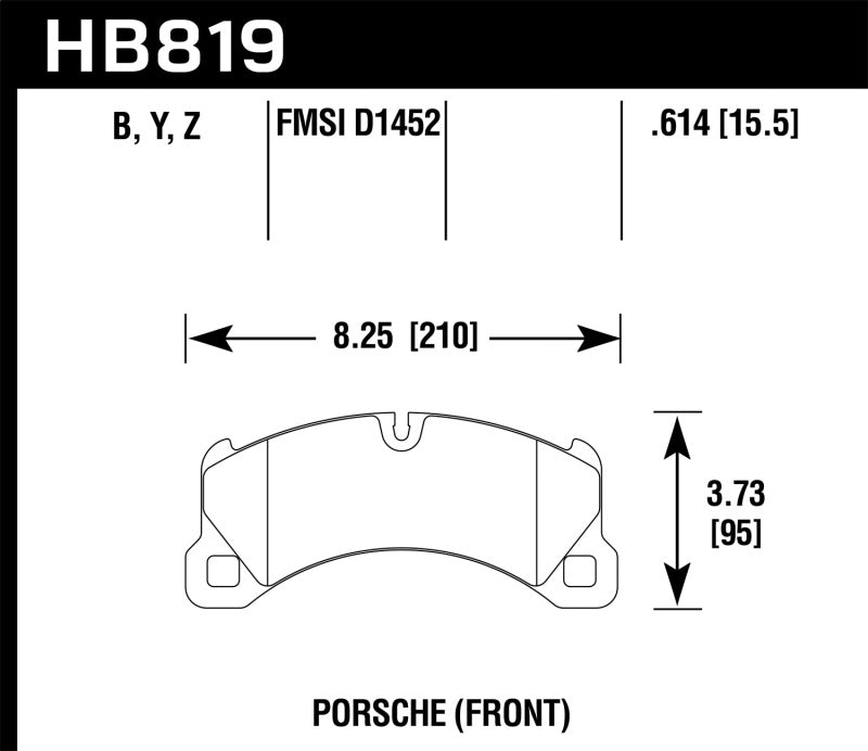 Load image into Gallery viewer, Hawk Performance HB819B.614 HAWK HPS 5.0 Brake Pad Sets
