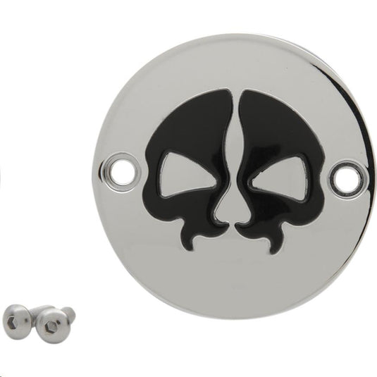 Drag Specialties 0940-1743 Split Skull Points Cover - Chrome