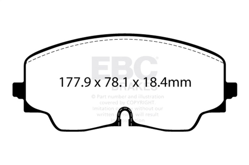 Load image into Gallery viewer, Ebc DP42448R EBC Yellowstuff Brake Pad Sets
