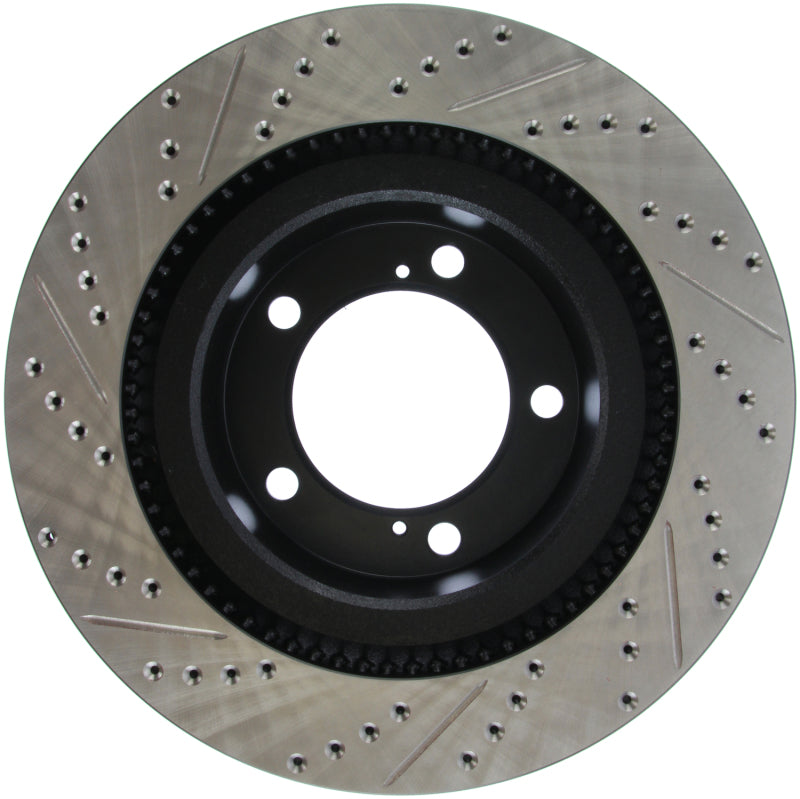 Load image into Gallery viewer, Stoptech 127.44156L ST Slot &amp; Drill Brake Rotors
