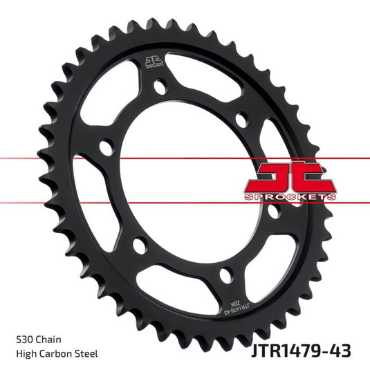 Jt Sprockets JTR1479.43zbk Steel Rear Sprocket - 24T (Black)
