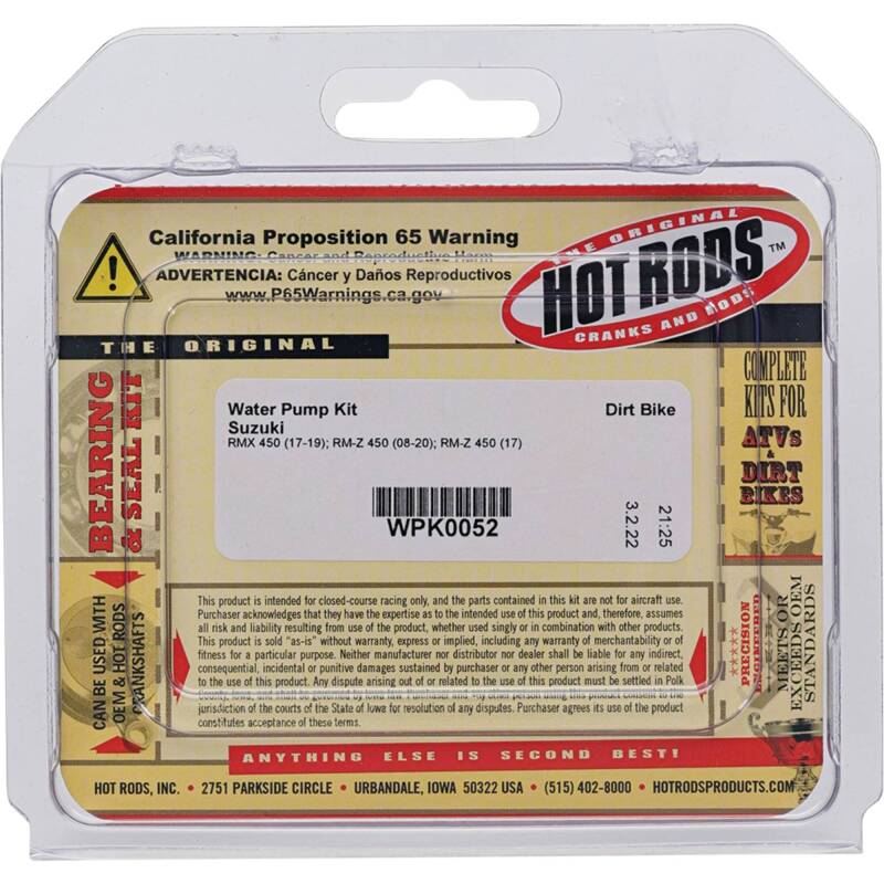 Load image into Gallery viewer, Hot Rods WPK0052 HDS Water Pump Kit
