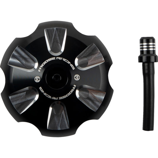 Moose Racing T03-5115B Colored Gas Caps - Aluminum - Black