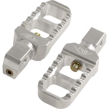 Joker Machine 08-642-8 Stubby Serrated Footpeg - Clear Anodized