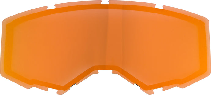 Fly Racing 2019 Non-Vented Dual Lens - Polarized Orange Mirror/ Smoke
