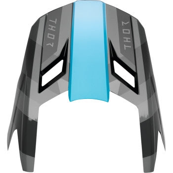 Thor Visor Kit for Fleet Helmet - Lg-2XL - Black/Teal