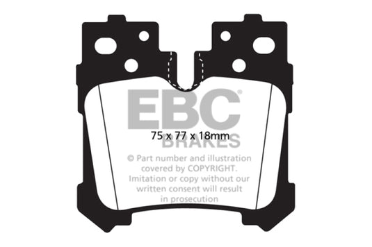 Ebc DP41812R EBC Yellowstuff Brake Pad Sets