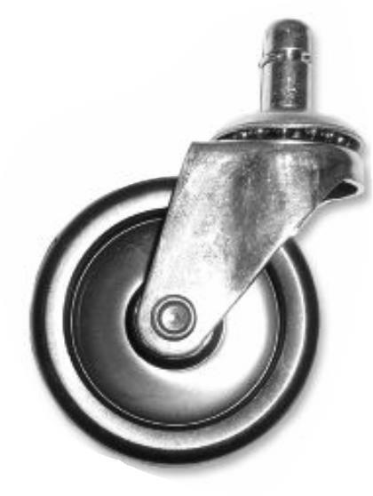 Super Caddy SS CASTOR Four Wheel Dolly Replacement Castor - Steel/Rubber