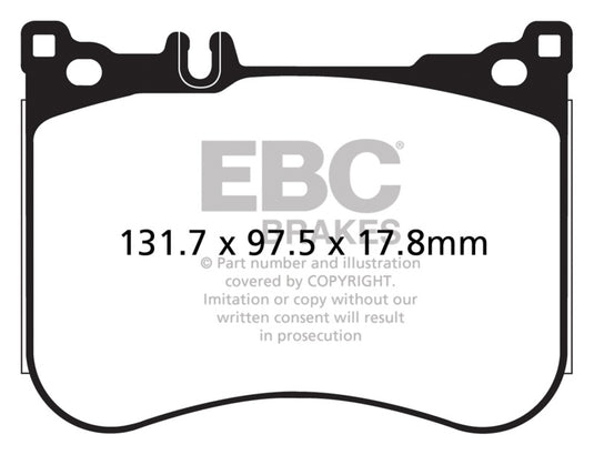 Ebc DP42178R EBC Yellowstuff Brake Pad Sets