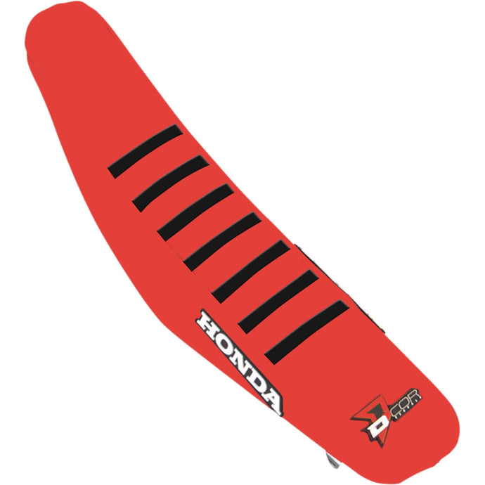 Dcor 30-10-505 Seat Cover - Red Sides - Red Top with Black Ribs
