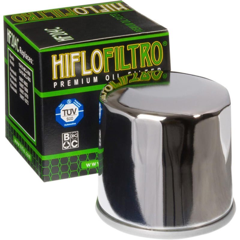 HiFlo HF204C Oil Filter - Chrome