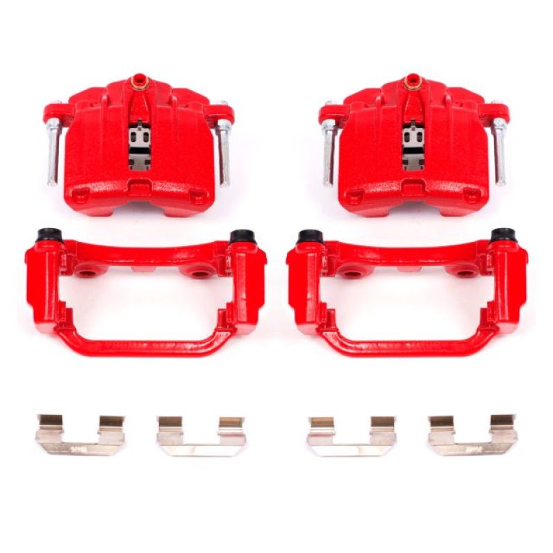 Load image into Gallery viewer, Powerstop S4726 PSB Red Calipers
