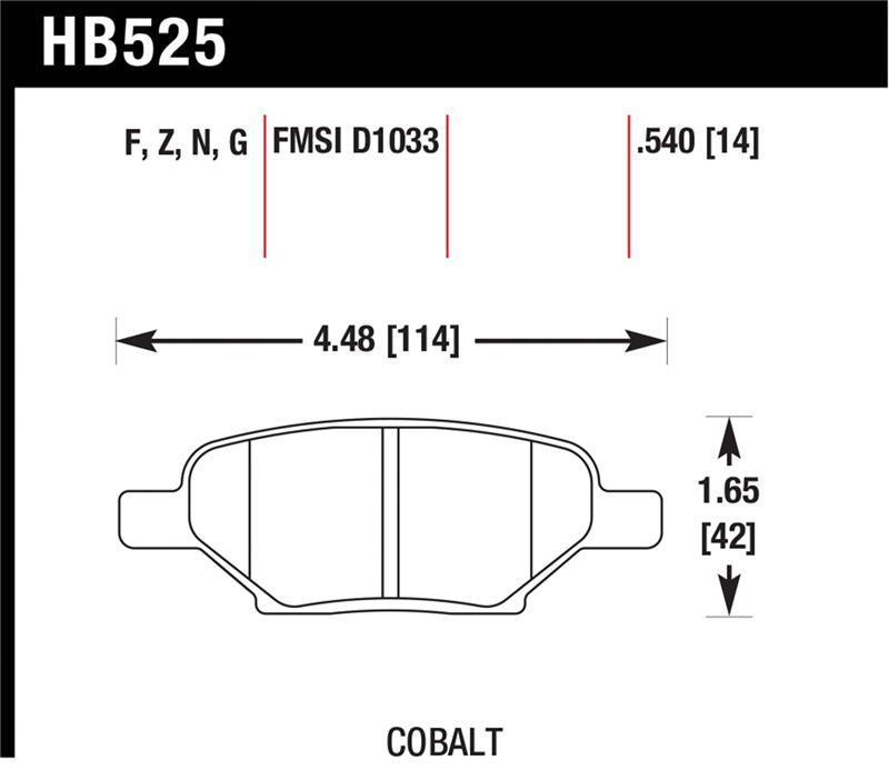 Load image into Gallery viewer, Hawk Performance HB525F.540 HAWK HPS Brake Pad Sets
