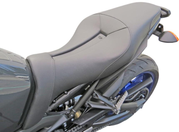 Saddlemen 0810-Y127 Gel-Channel Track - CF One-Piece Solo Seat with Rear Cover