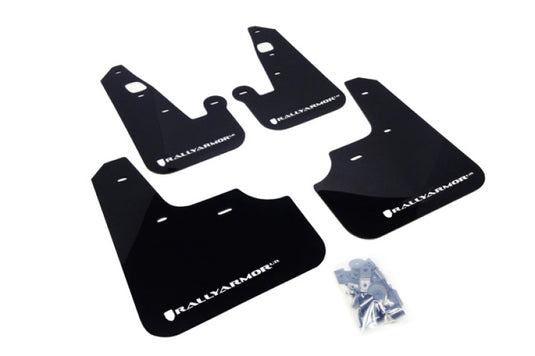Rally Armor MF8-UR-BLK/WH RAL UR Blk Flap/Wht Logo