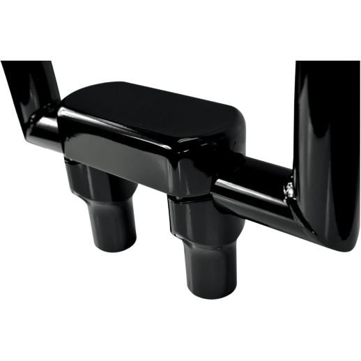La Choppers LA-7446-03B Hefty Handlebar Riser/Top Clamp Kit - 3in. Tall - Black