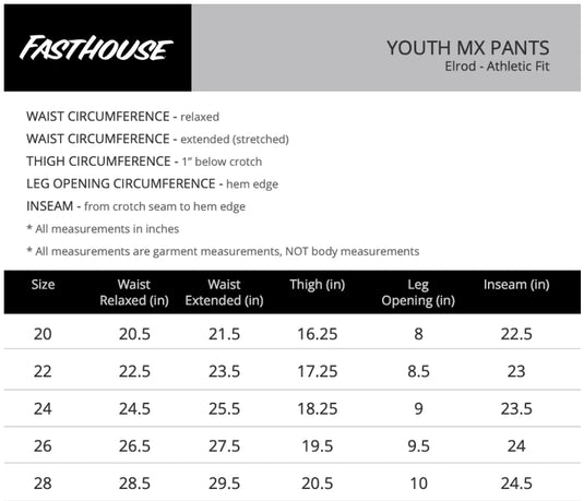Fasthouse Elrod Formula Youth Pants