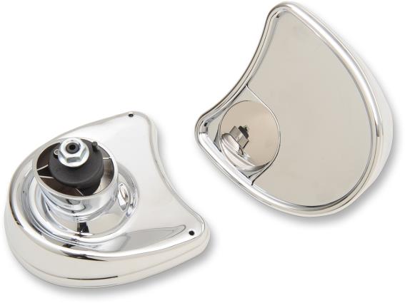 Drag Specialties 0640-0794 Fairing Mount Mirrors with Blind Spot Mirror
