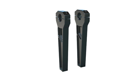 Todds Cycle TD-R21-08B 1-1/8in. Handlebar Riser Kit - 8in. Rise - Black