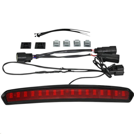 Custom Dynamics CD-TP-LID-BR Tour-Pak Light - Gloss Black With Red Lens