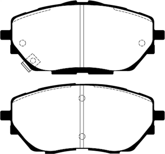 Ebc DP42368R EBC Yellowstuff Brake Pad Sets