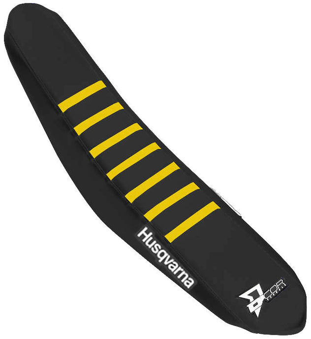 Dcor 30-70-412 Factory Reinforced Seat Cover - Black/Yellow Ribs