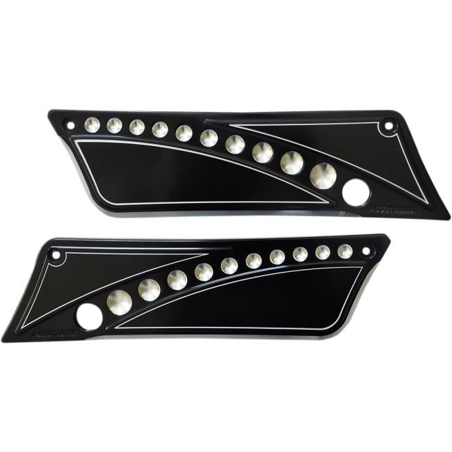 Accutronix BLC9313-DN Saddlebag Latch Covers - Black