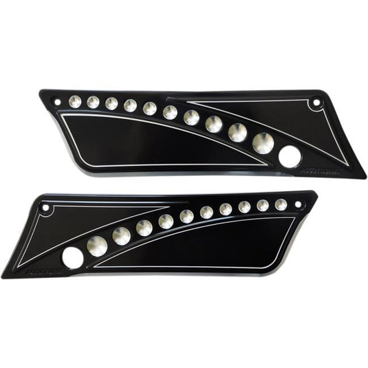 Accutronix BLC9313-DN Saddlebag Latch Covers - Black