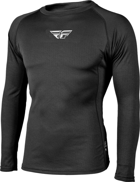 Fly Racing Base Layer Heavyweight Top (X-Small, Black)