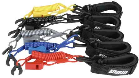 Atlantis A8123PFW Pro Floating Wrist/Jacket Lanyard with Whistle - Red