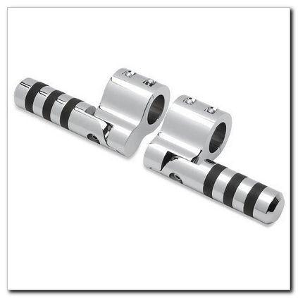 Lindby 815 Clamp-On Wide Band Footpegs - Chrome