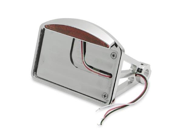 Drag Specialties 0906-6042 Axle Mount Taillight - Half-Moon - Flat Horizontal