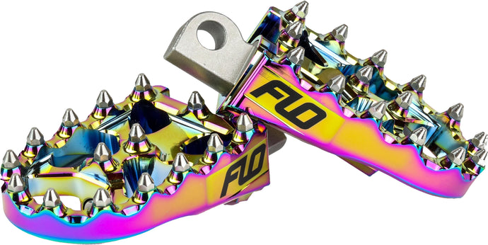Flo Motorsports FPEG-802JET Moto Style Footpeg Set - Jet Fuel