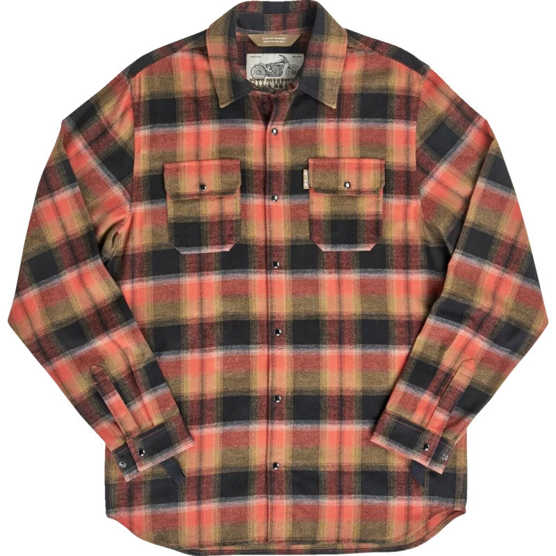 Load image into Gallery viewer, Biltwell Inc. HI Test Flannel Shirt (Large, Rust)
