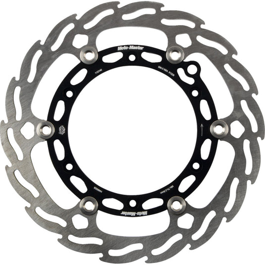 Moto-Master 112145-PU Floating Brake Disc - Black Flame Aluminum
