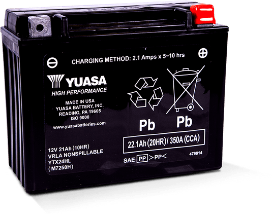 Yuasa Battery YUAM7250H YSA Maintenance Free Battery